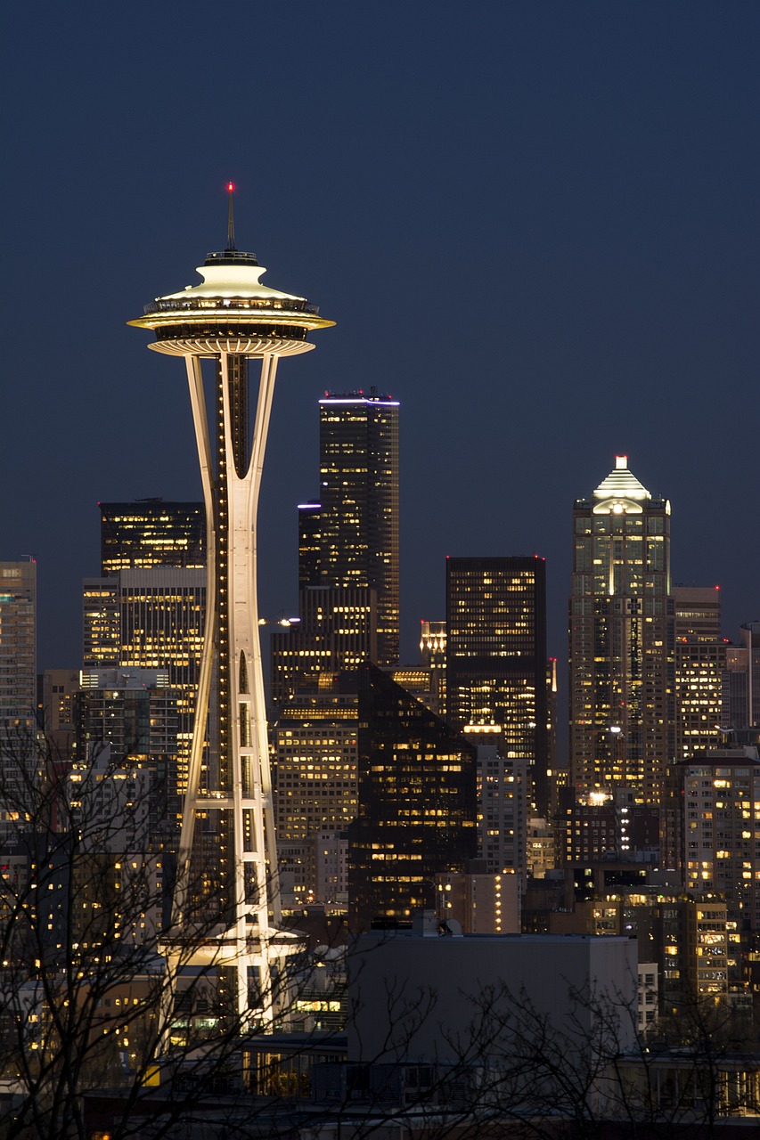 Seattle at night